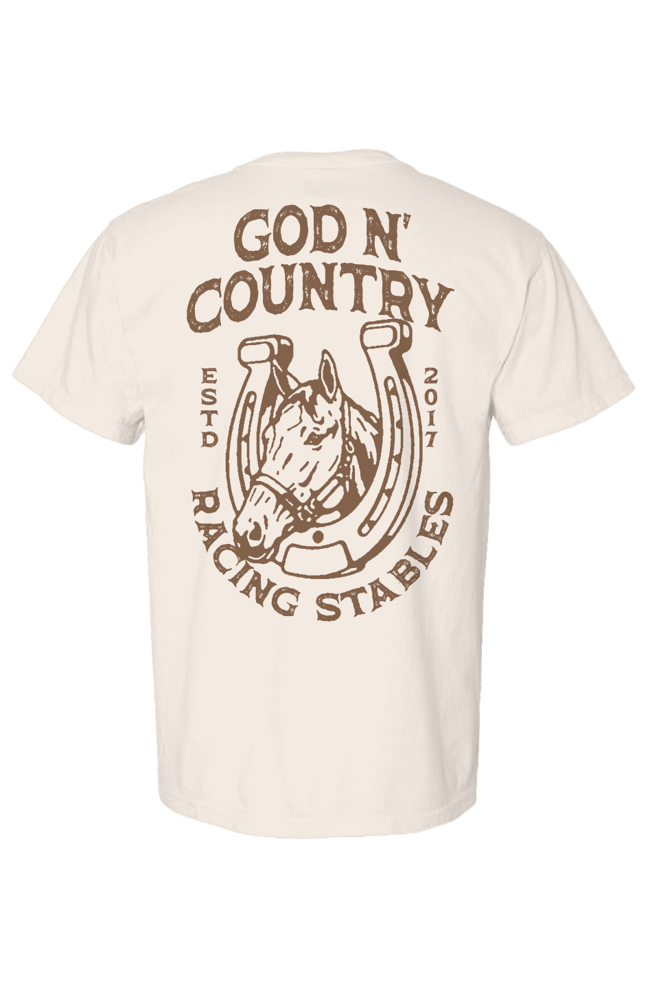 God N' Country Vintage Racing Stables Heavy Tee
