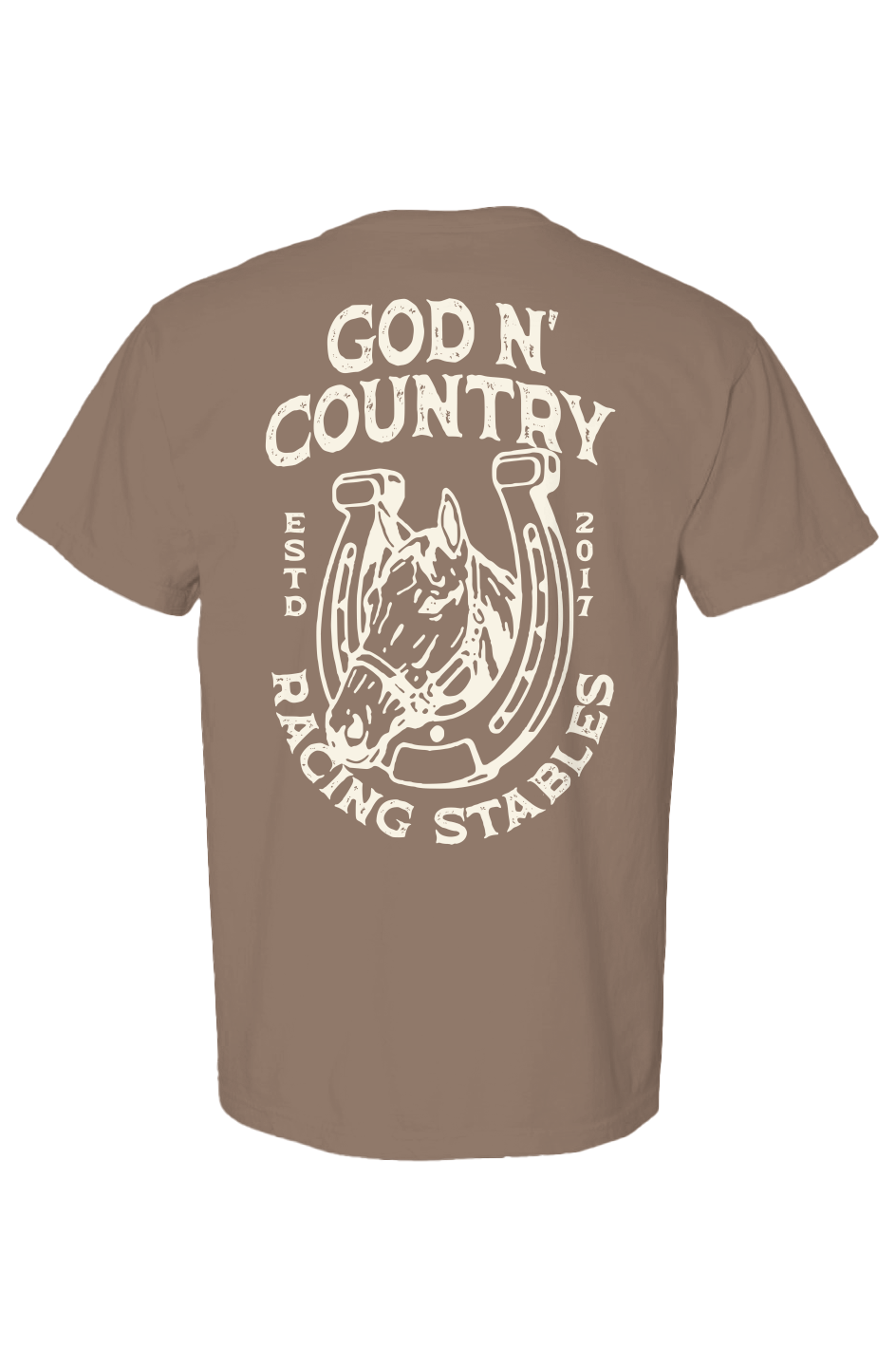 God N' Country Vintage Racing Stables Heavy Tee
