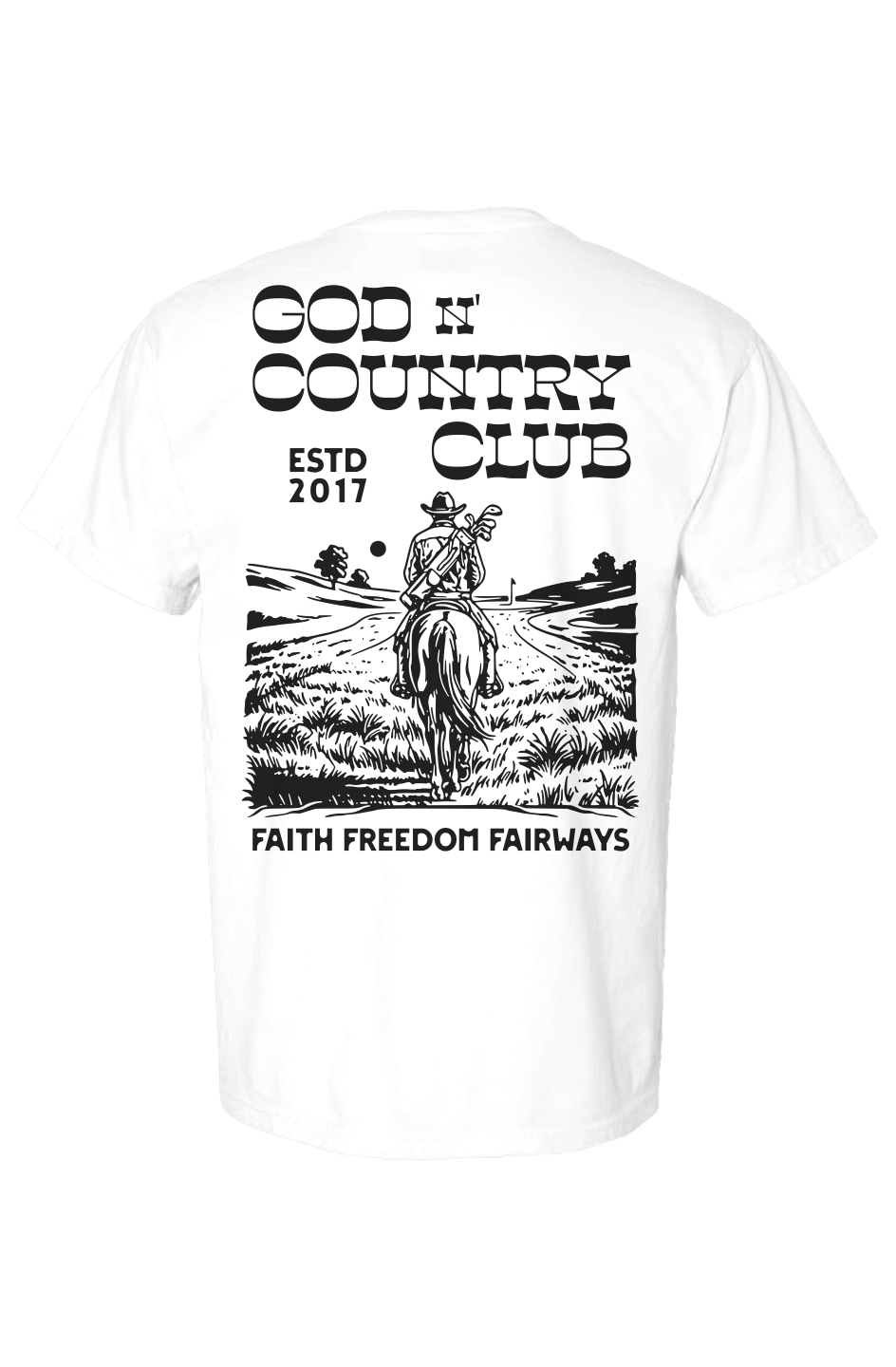 God N' Country Vintage Country Club Heavy Tee