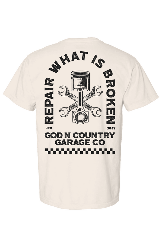 God N' Country Vintage Repair Heavy Tee