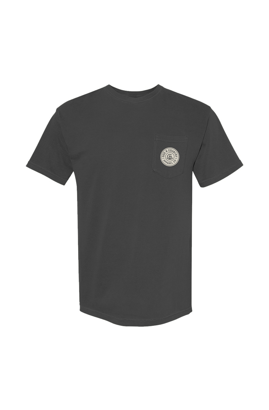 God N' Country Circle Brand Heavyweight Pocket Tee