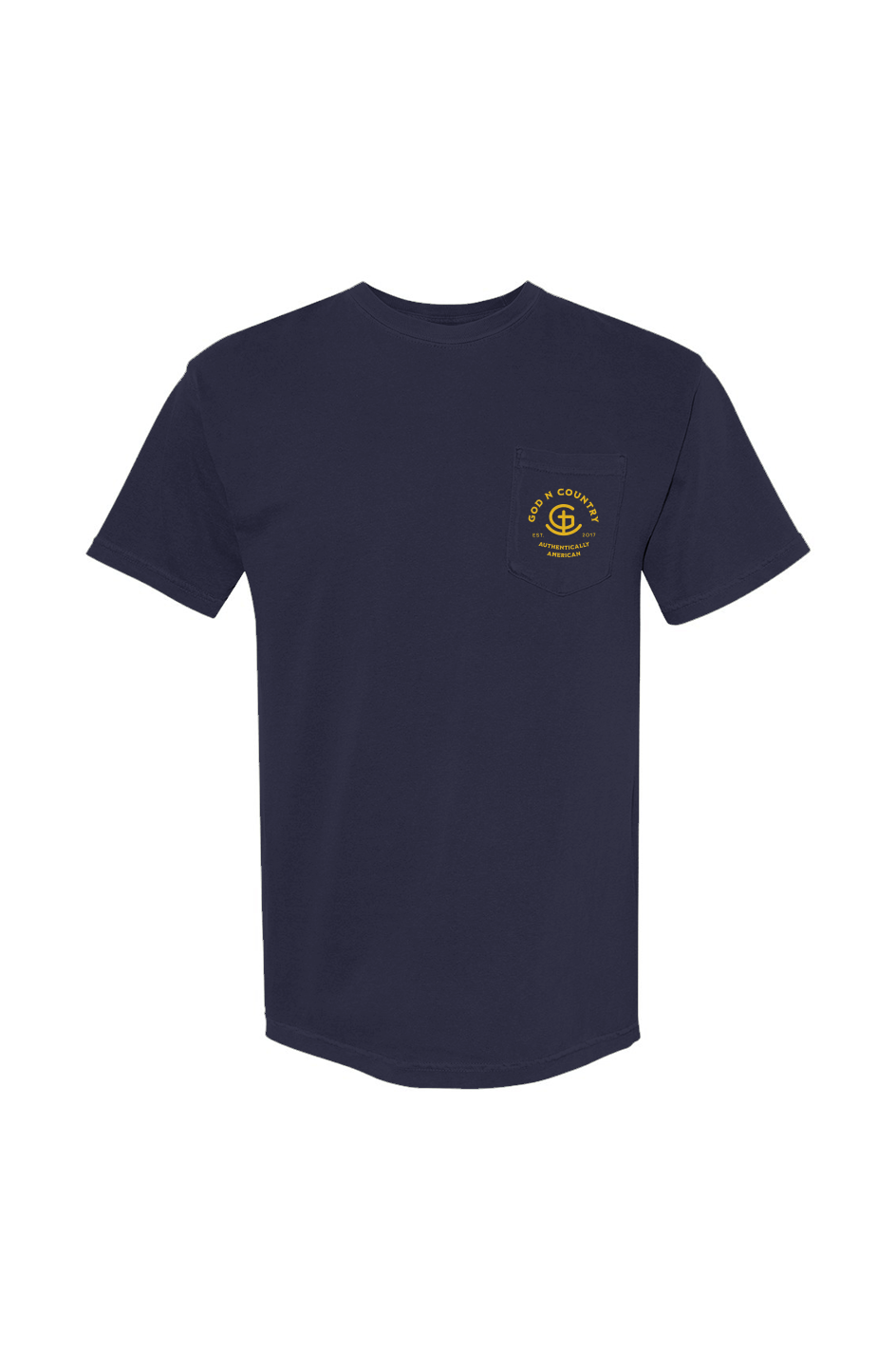 God N' Country Signature Brand Heavyweight Pocket Tee
