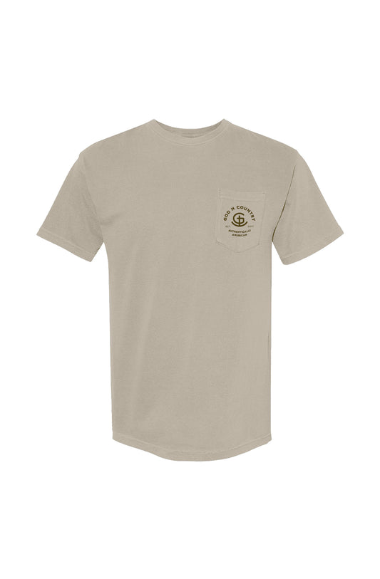 God N' Country Signature Brand Heavyweight Pocket Tee - tshirts - God N' Country
