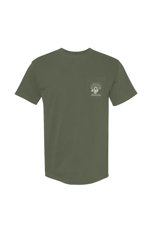 God N' Country Cattle Co Heavyweight Pocket Tee - tshirts - God N' Country