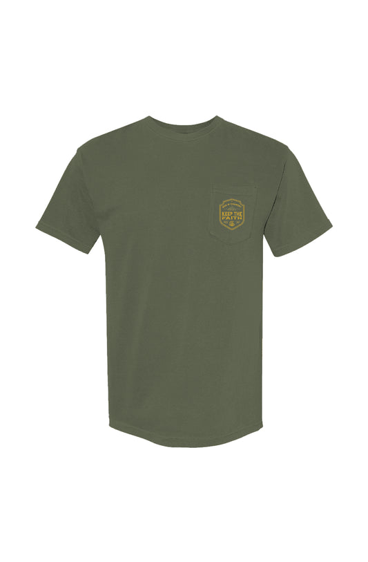 God N' Country Keep the Faith Heavyweight Pocket Tee - tshirts - God N' Country
