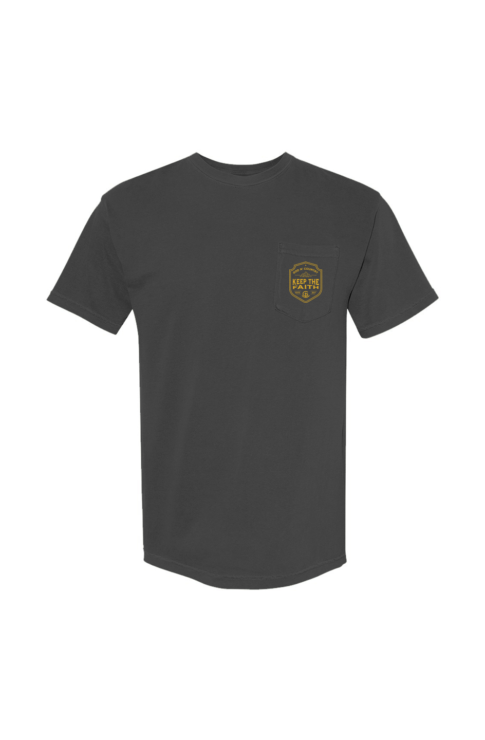 God N' Country Keep the Faith Heavyweight Pocket Tee