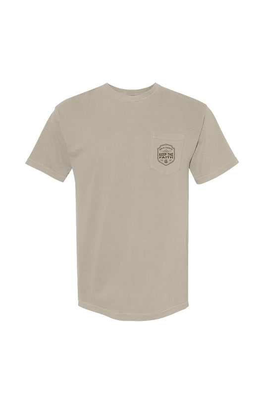 God N' Country Keep the Faith Heavyweight Pocket Tee - tshirts - God N' Country