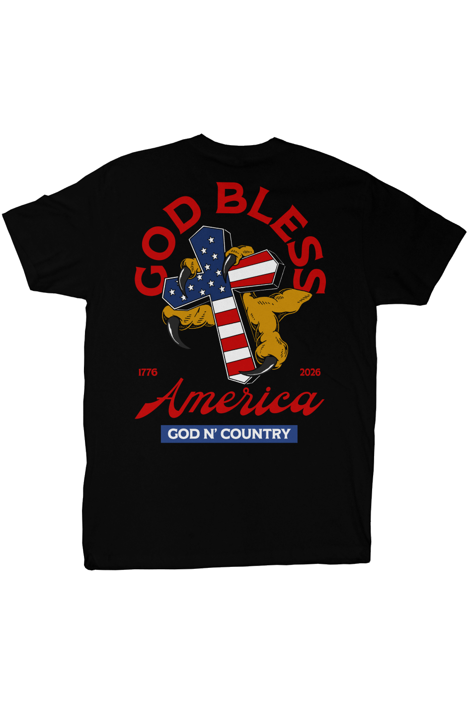 God N' Country 250th Anniversary Cross Everyday Tee - tshirts - God N' Country
