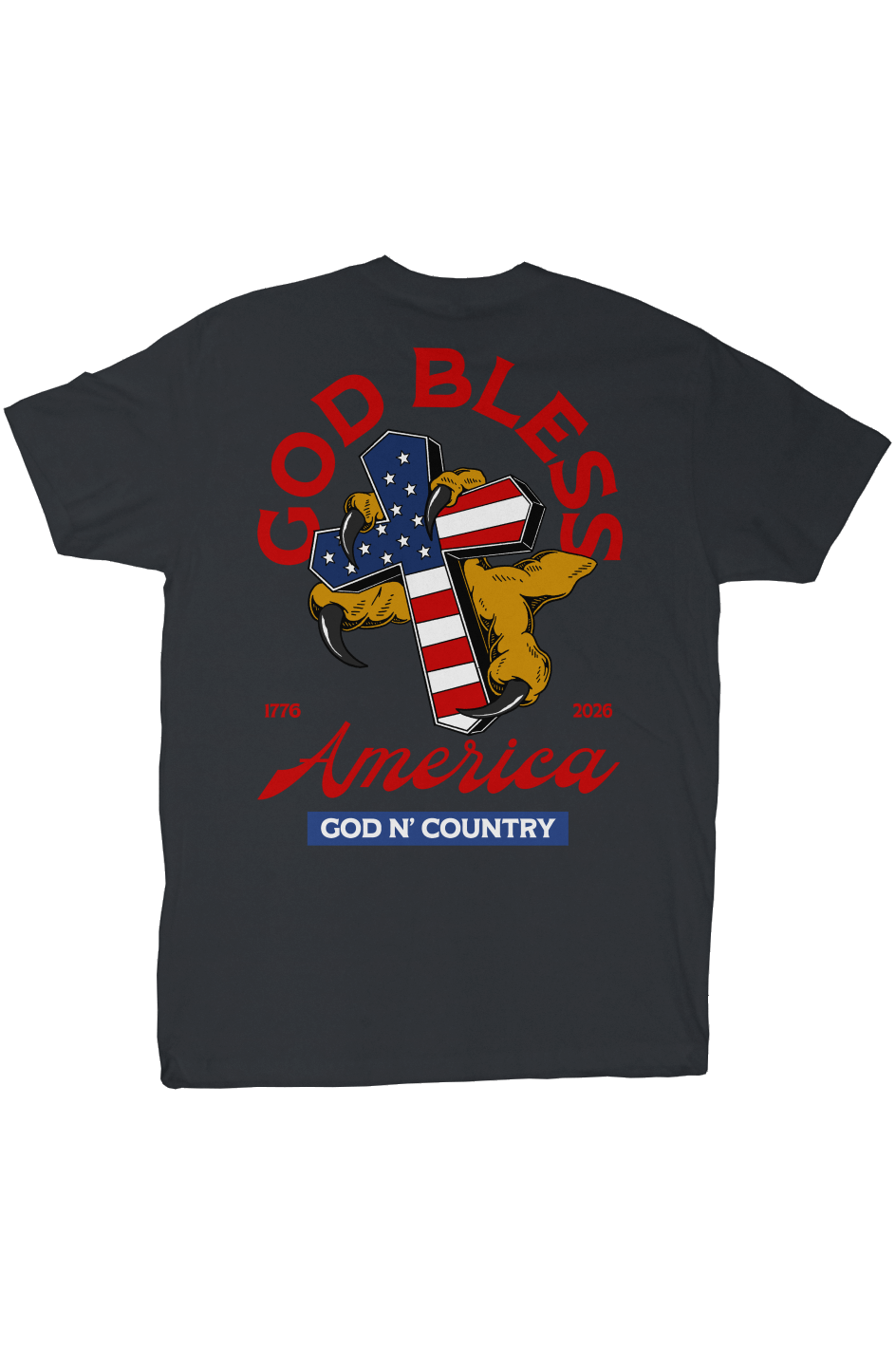 God N' Country 250th Anniversary Cross Everyday Tee - tshirts - God N' Country