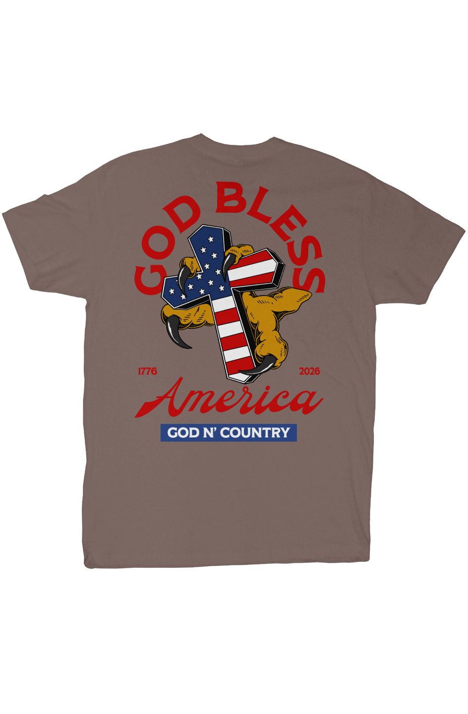 God N' Country 250th Anniversary Cross Everyday Tee - tshirts - God N' Country