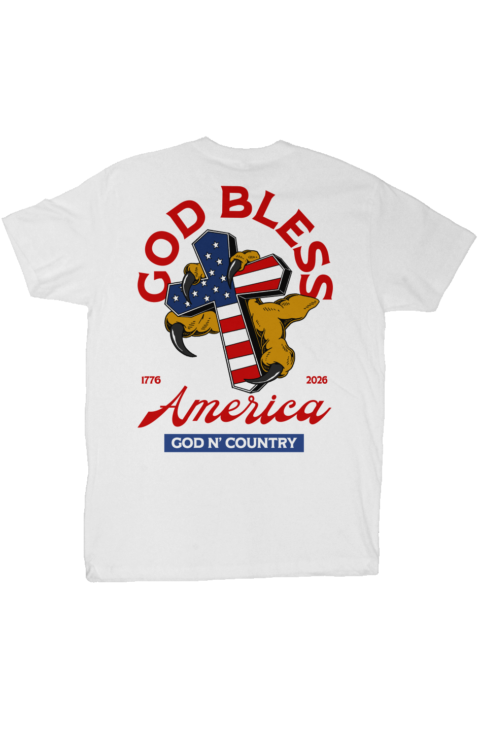 God N' Country 250th Anniversary Cross Everyday Tee - tshirts - God N' Country