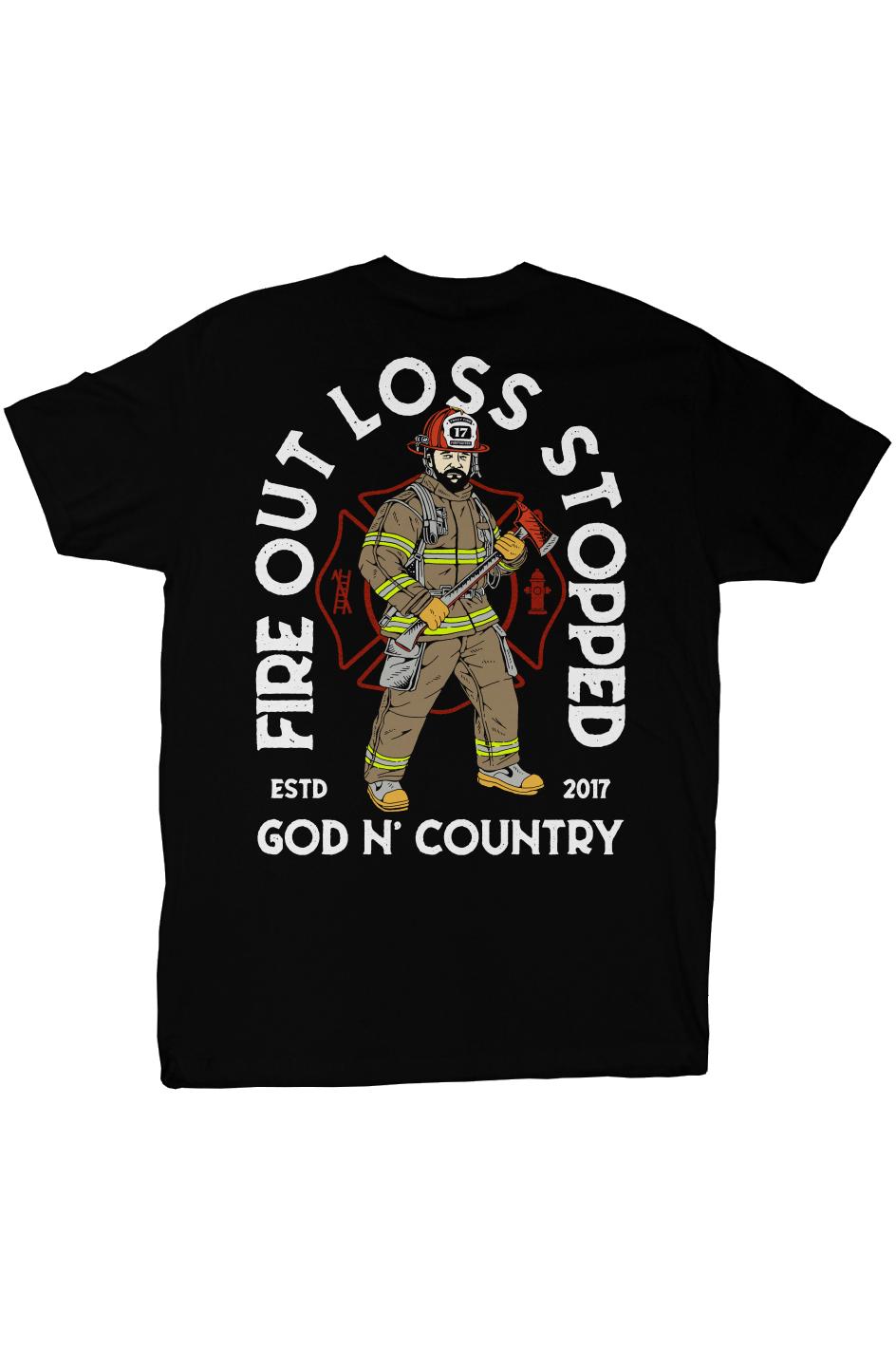 God N' Country FOLS Fireman Everyday Tee - tshirts - God N' Country