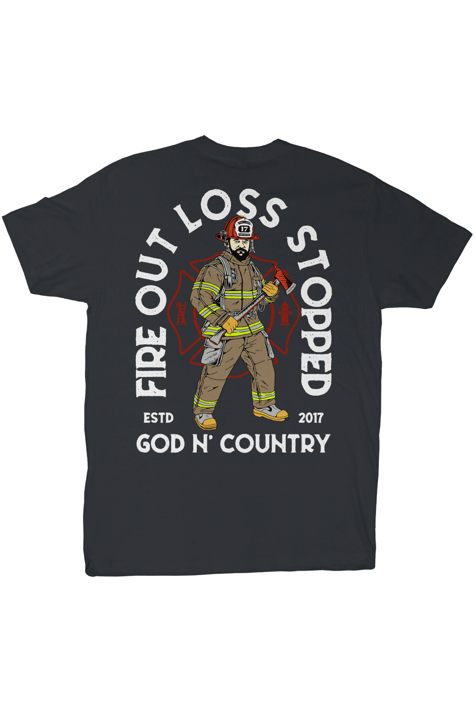 God N' Country FOLS Fireman Everyday Tee - tshirts - God N' Country