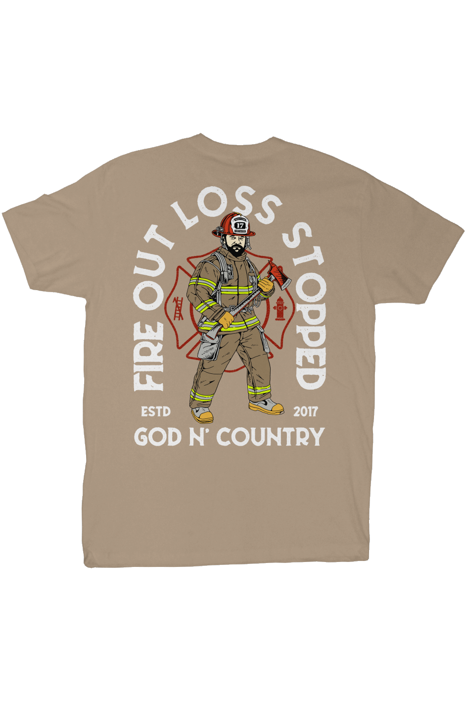 God N' Country FOLS Fireman Everyday Tee - tshirts - God N' Country