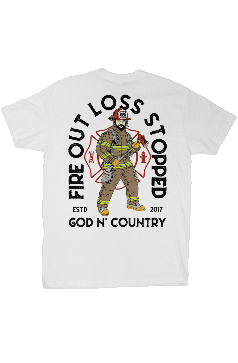 God N' Country FOLS Fireman Everyday Tee - tshirts - God N' Country