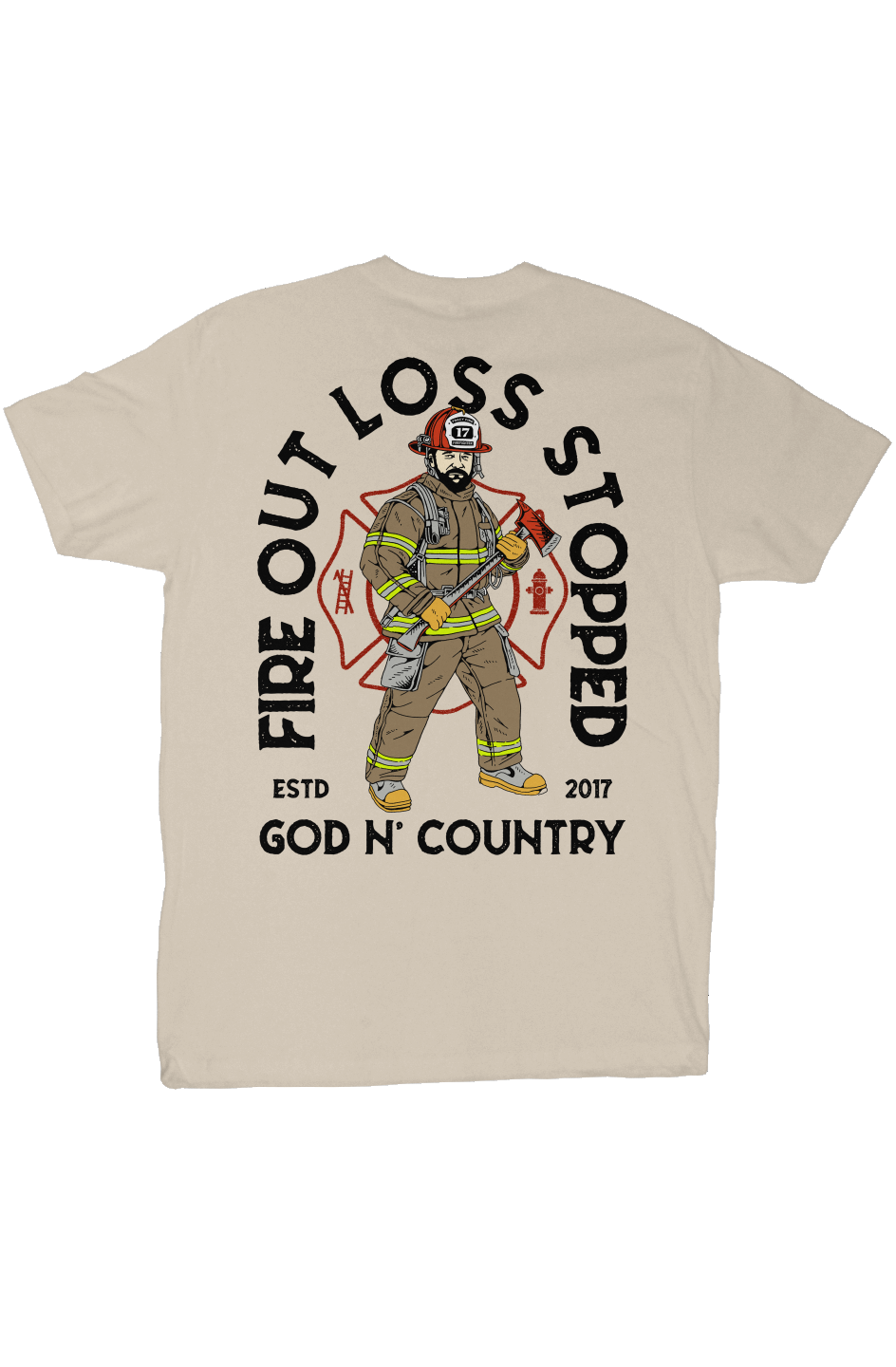 God N' Country FOLS Fireman Everyday Tee - tshirts - God N' Country