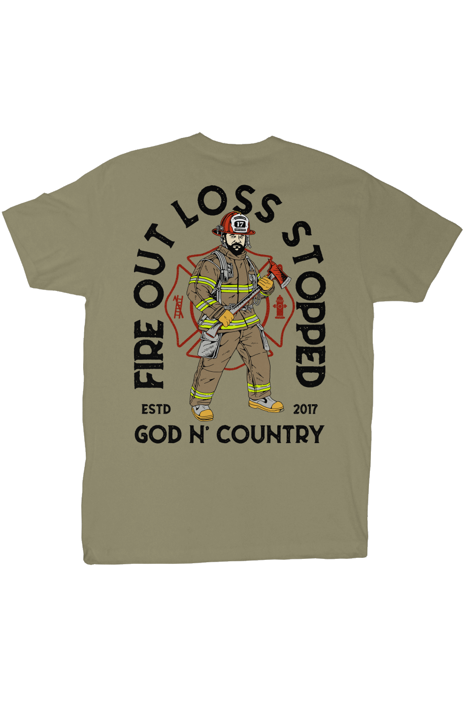 God N' Country FOLS Fireman Everyday Tee - tshirts - God N' Country