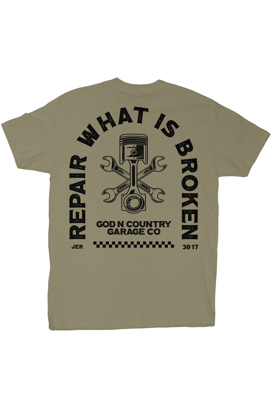 God N' Country Garage Co. Repair Everyday Tee - tshirts - God N' Country