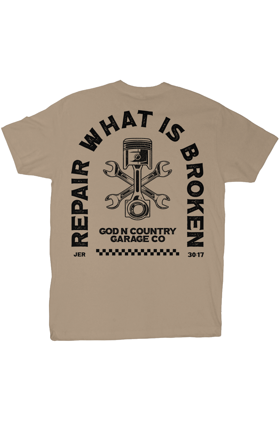 God N' Country Garage Co. Repair Everyday Tee - tshirts - God N' Country