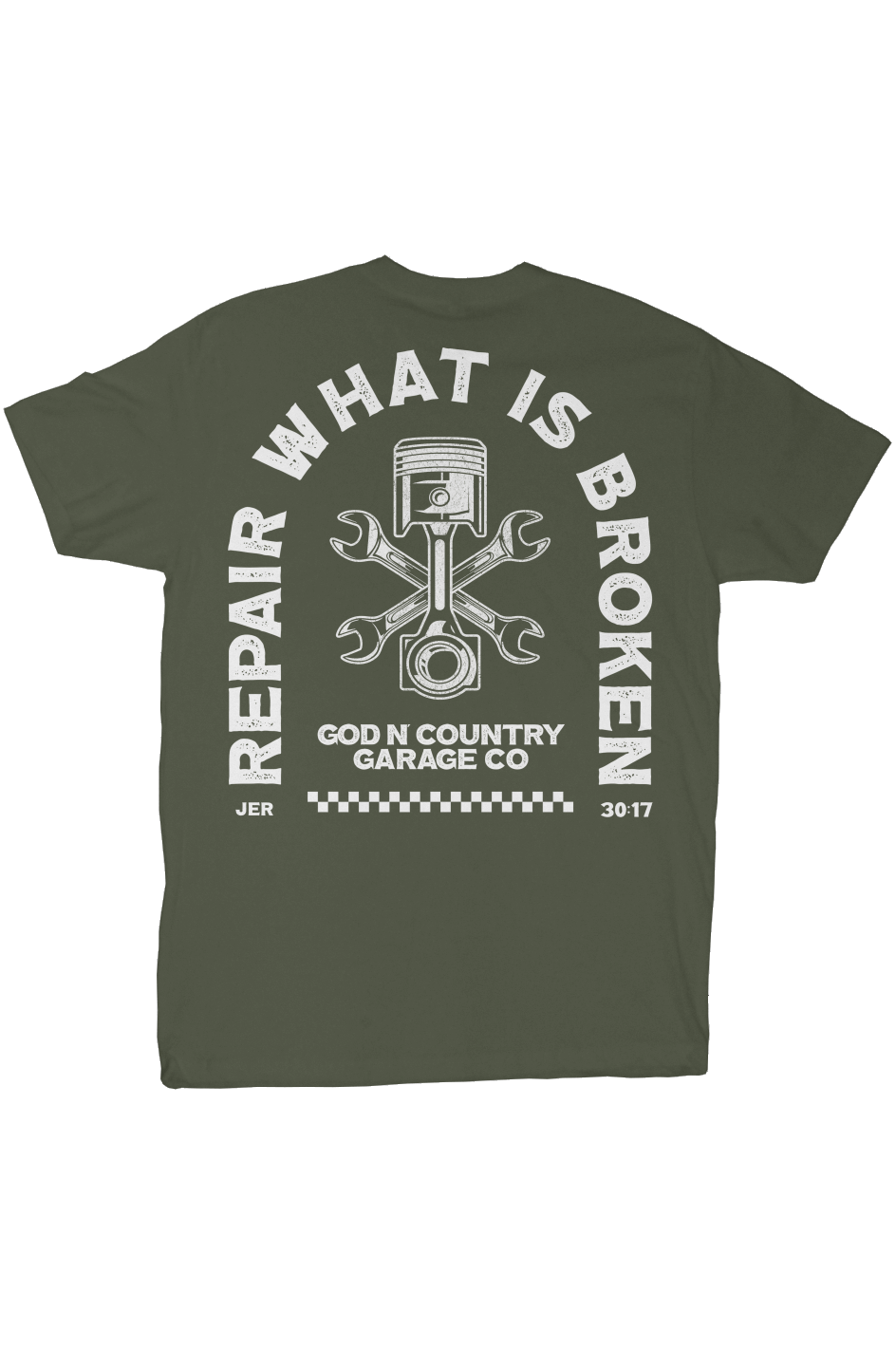 God N' Country Garage Co. Repair Everyday Tee - tshirts - God N' Country