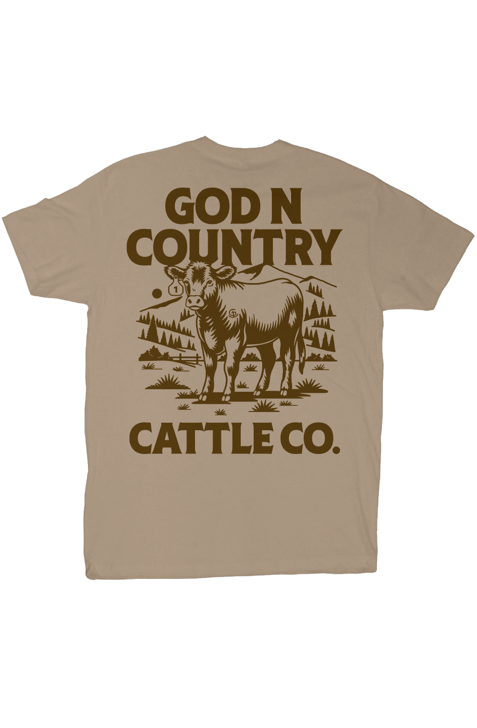 God N Country Cattle Co. Everyday Tee - tshirts - God N' Country