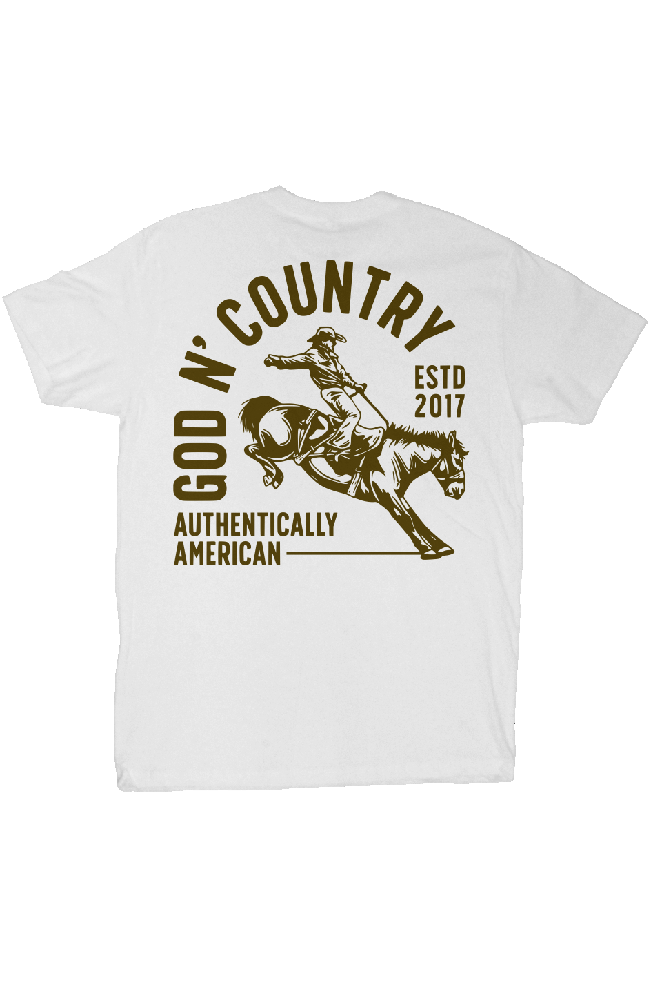 God N Country Bronc Rider Everyday Tee - tshirts - God N' Country