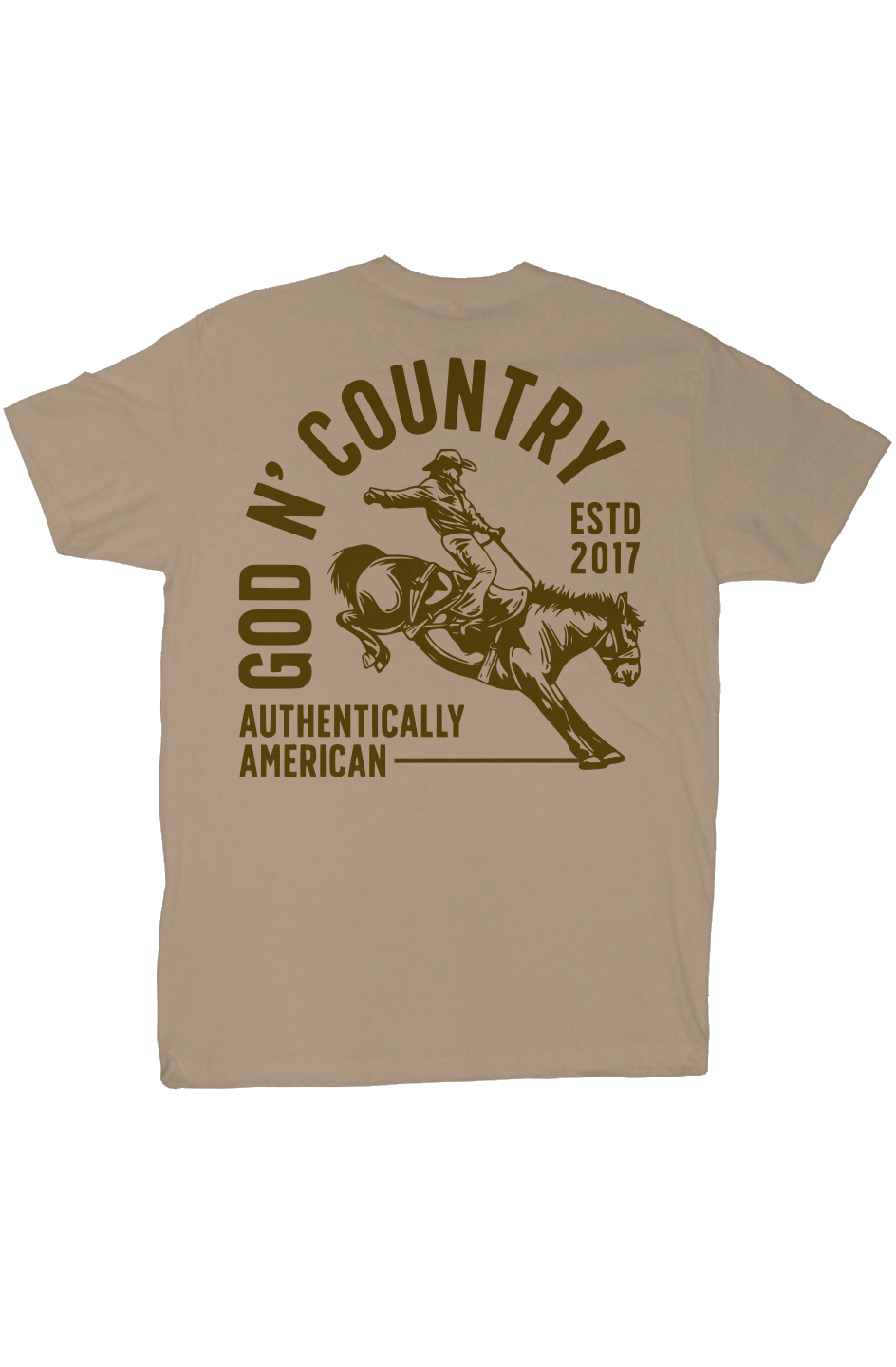 God N Country Bronc Rider Everyday Tee - tshirts - God N' Country
