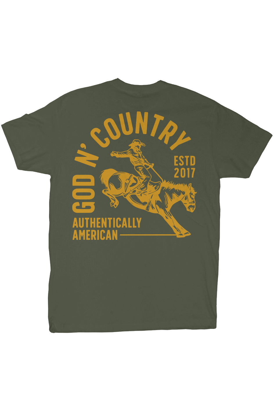God N Country Bronc Rider Everyday Tee - tshirts - God N' Country