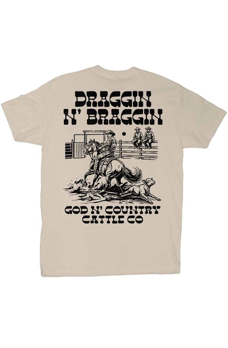 God N' Country Draggin Cattle Co Everyday Tee - tshirts - God N' Country