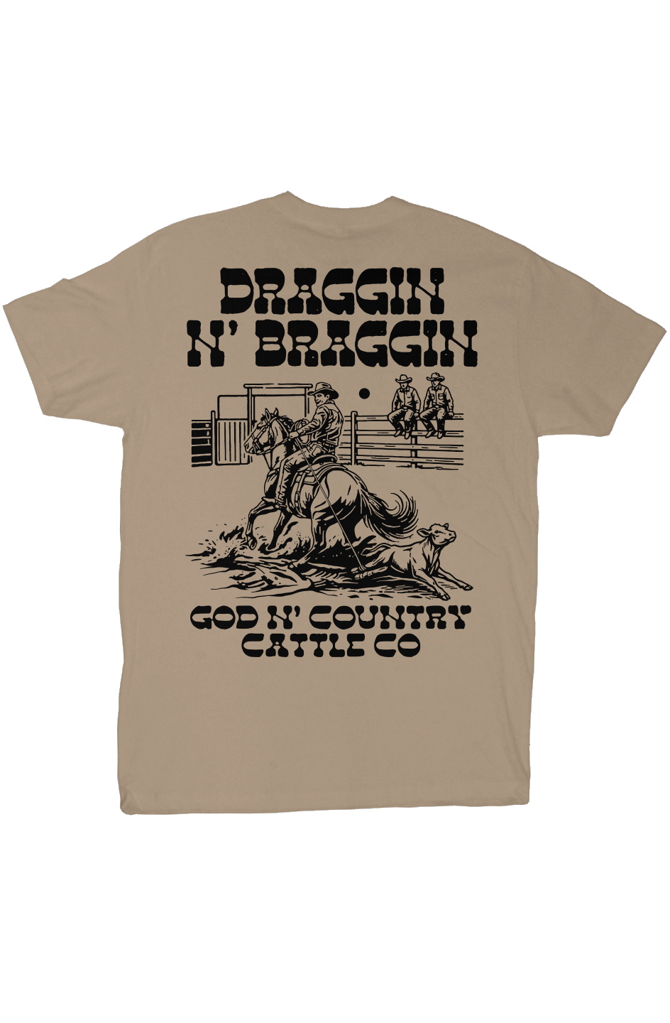 God N' Country Draggin Cattle Co Everyday Tee - tshirts - God N' Country