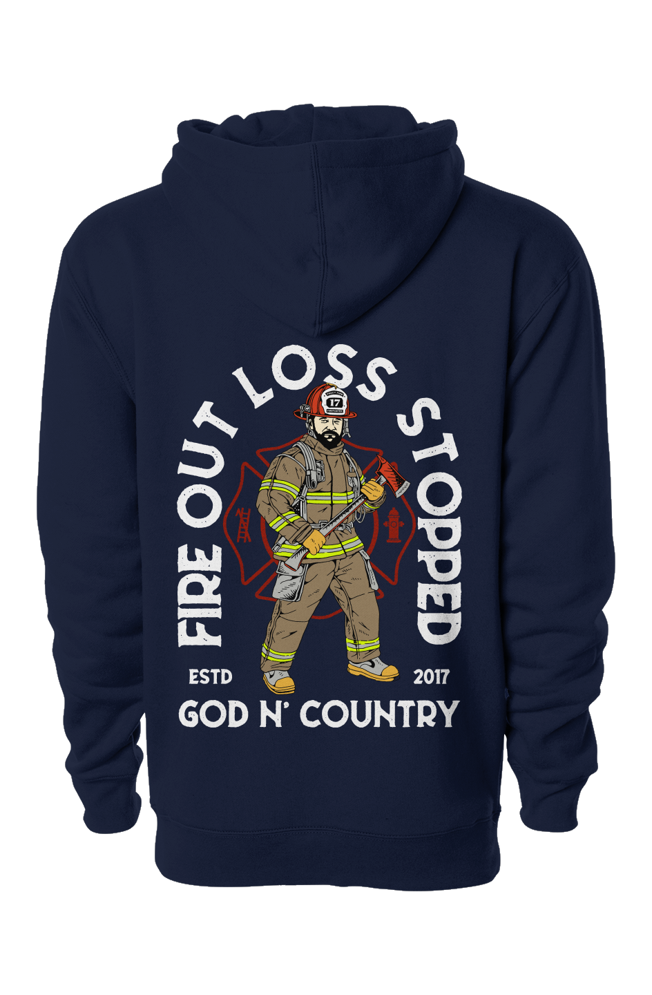 God N' Country FOLS Fireman Heavyweight Hoodie