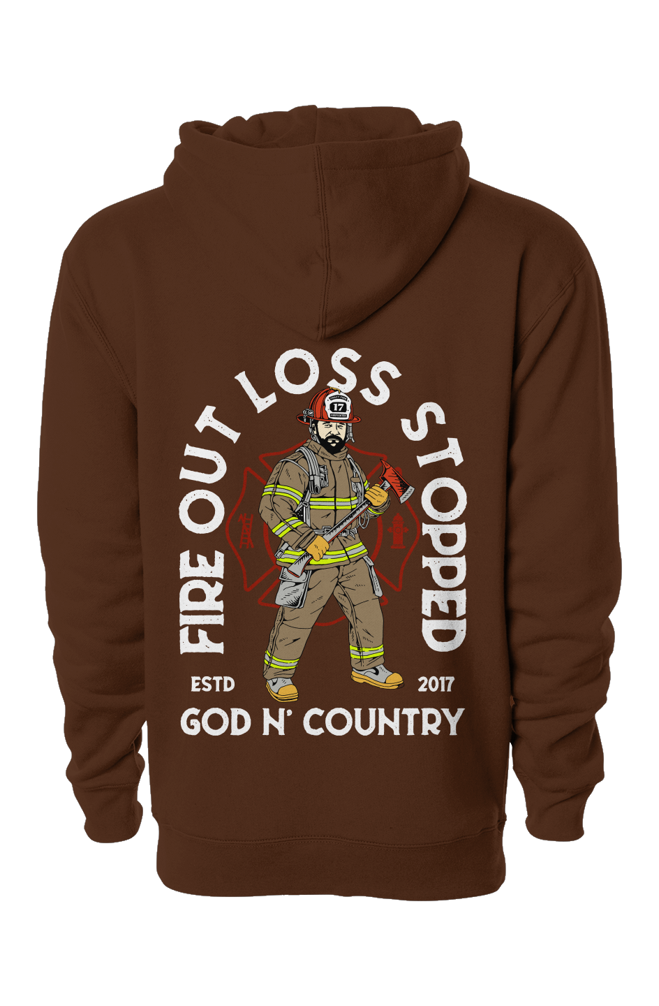 God N' Country FOLS Fireman Heavyweight Hoodie