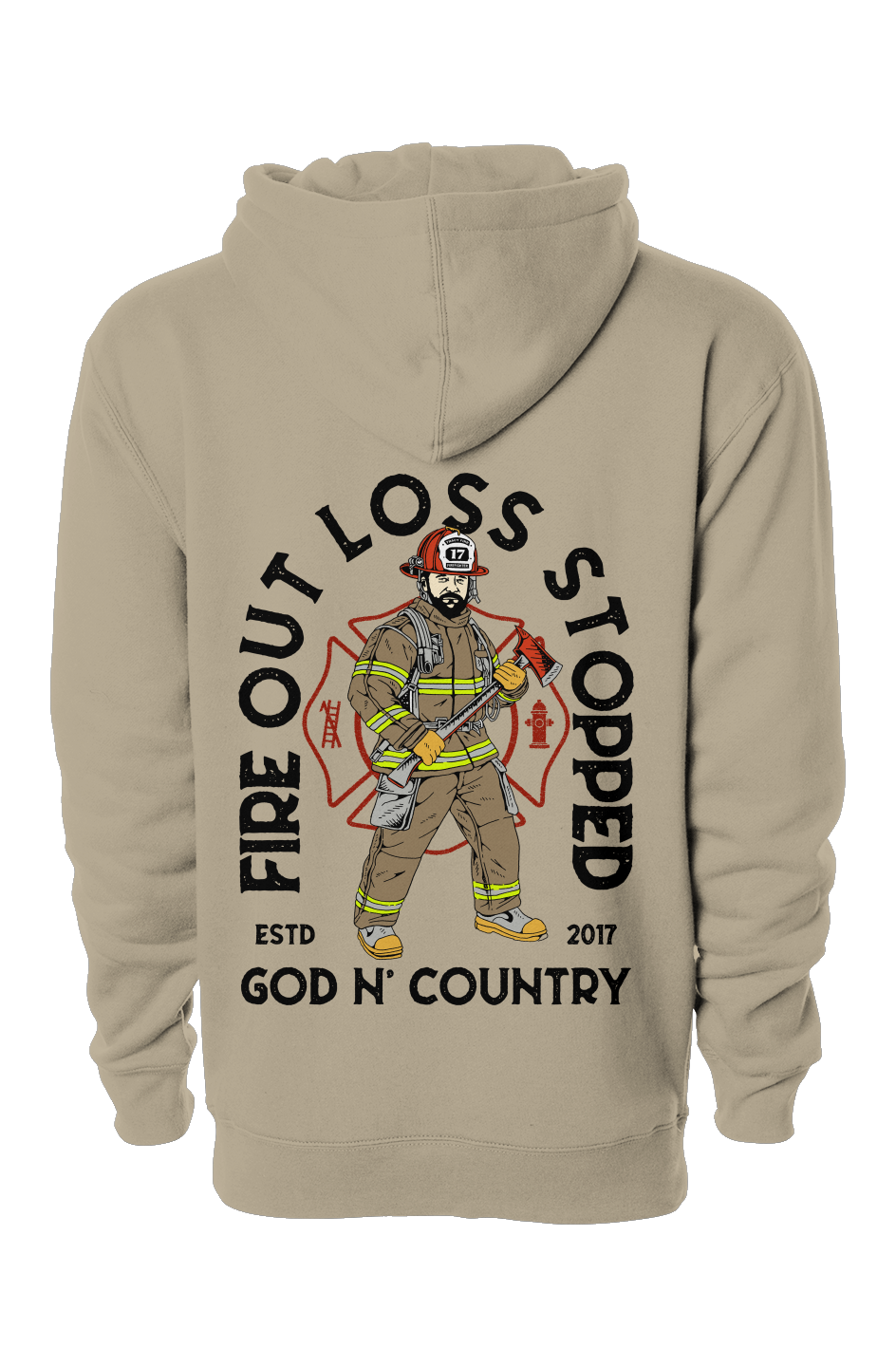 God N' Country FOLS Fireman Heavyweight Hoodie