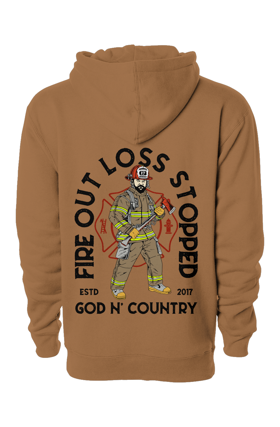 God N' Country FOLS Fireman Heavyweight Hoodie