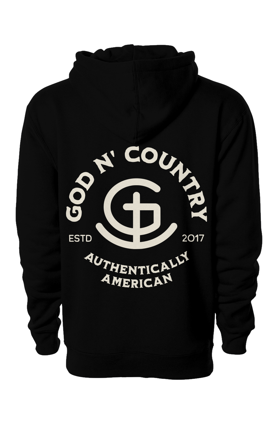 God N Country Large Signature Brand Heavyweight Hoodie