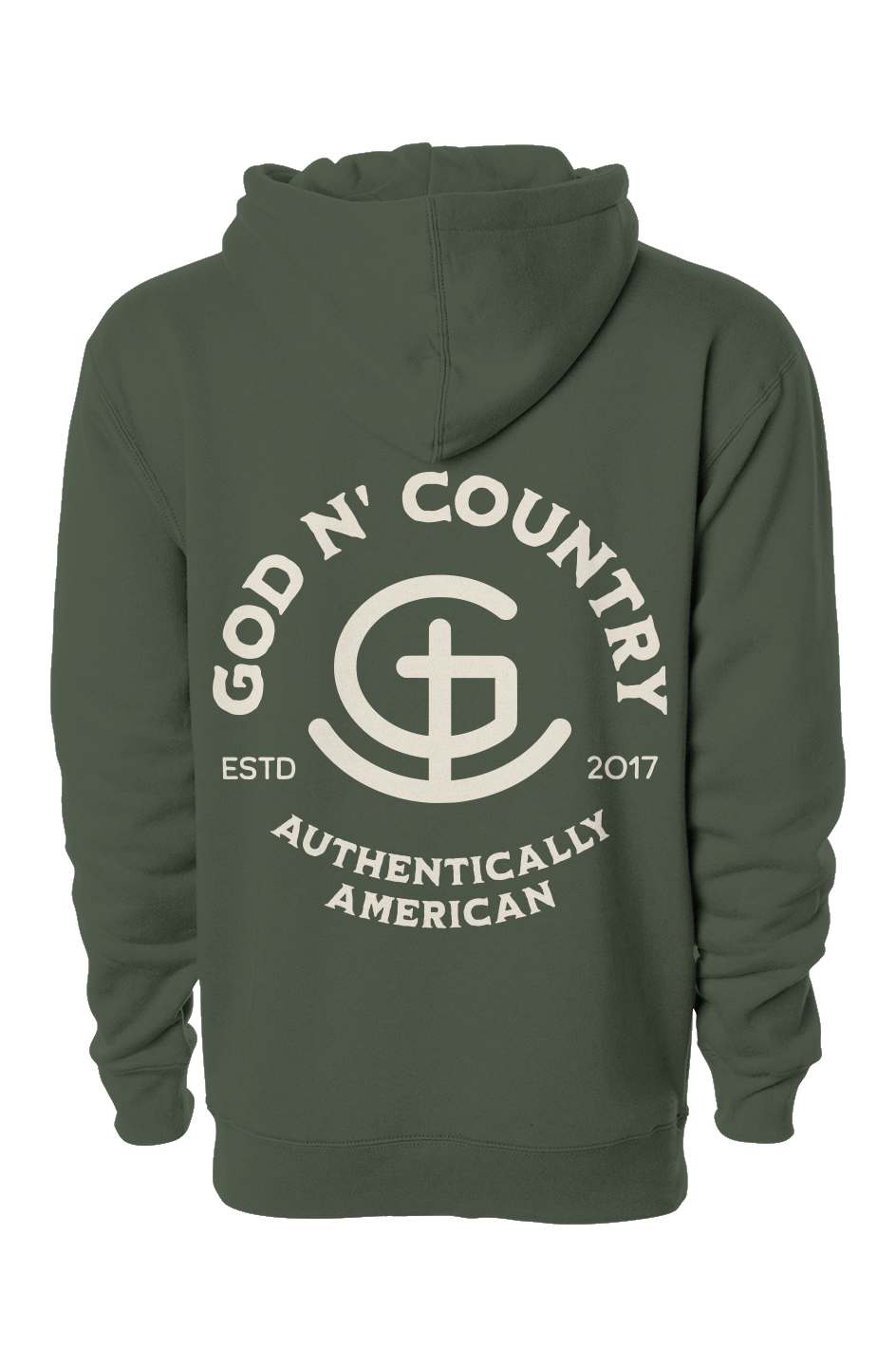 God N Country Large Signature Brand Heavyweight Hoodie