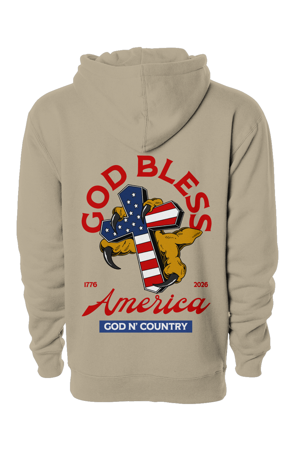 God N' Country 250th Anniversary Cross Hoodie