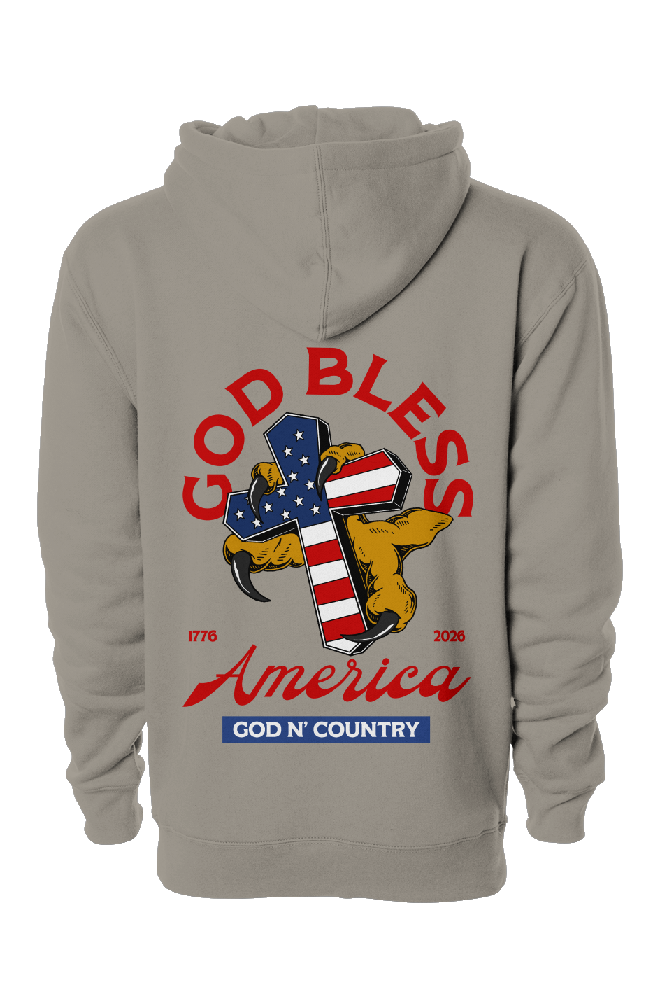 God N' Country 250th Anniversary Cross Hoodie