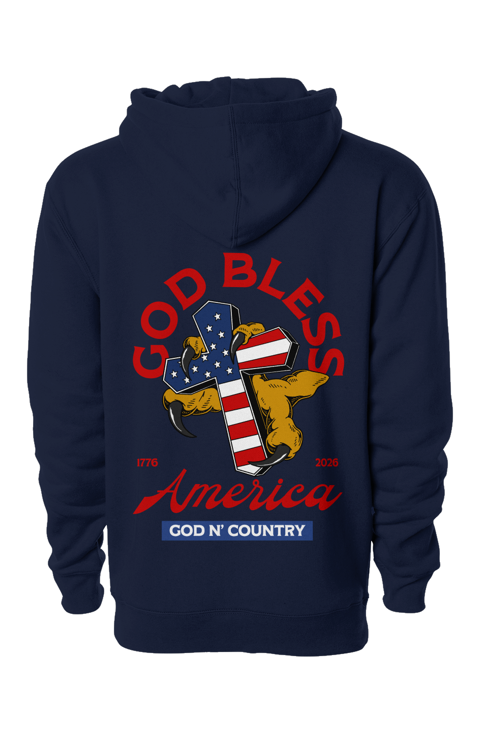 God N' Country 250th Anniversary Cross Hoodie