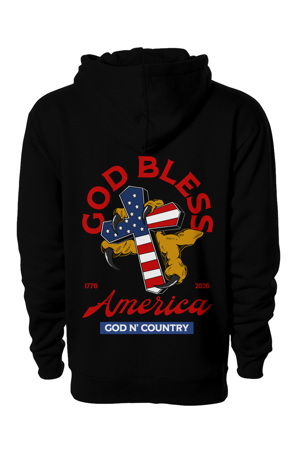 God N' Country 250th Anniversary Cross Hoodie