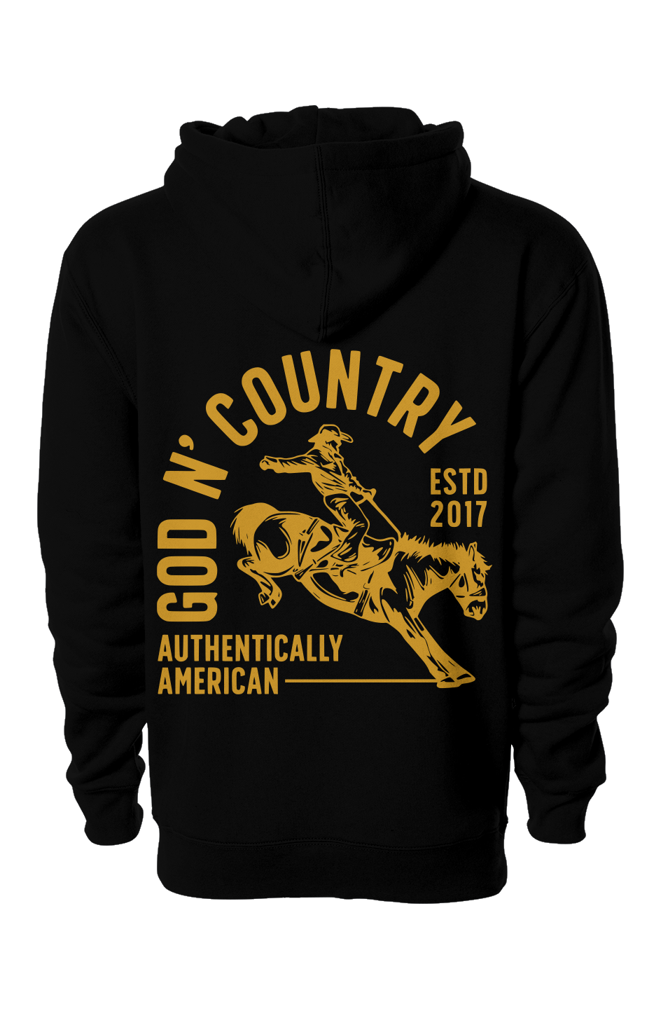 God N Country Rodeo Bronc Heavyweight Hoodie