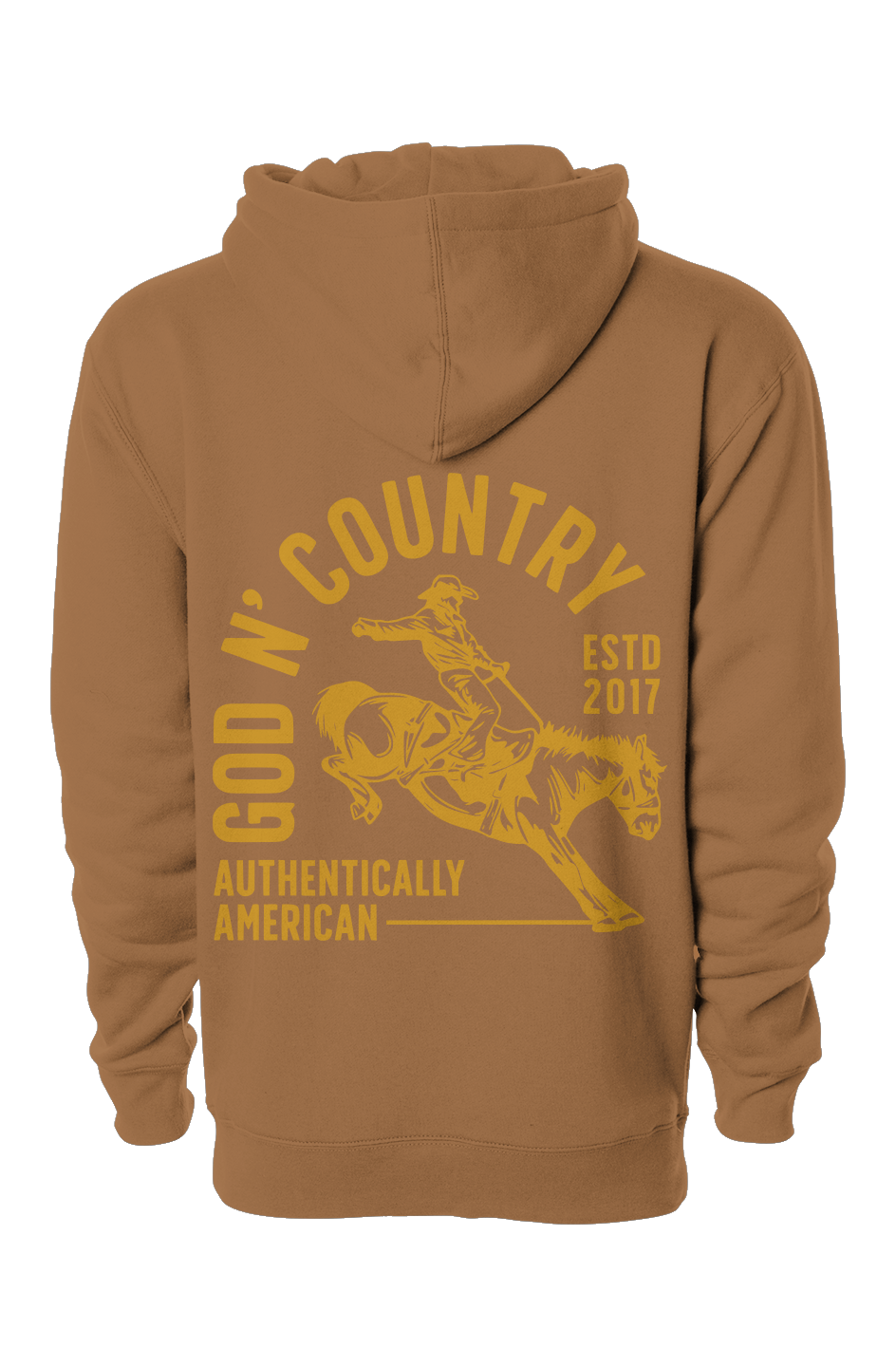 God N Country Rodeo Bronc Heavyweight Hoodie