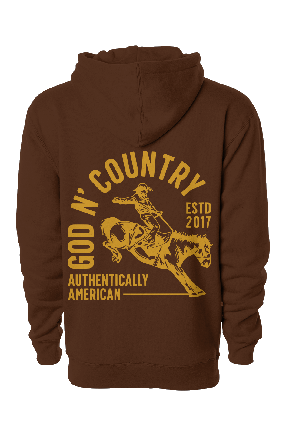 God N Country Rodeo Bronc Heavyweight Hoodie