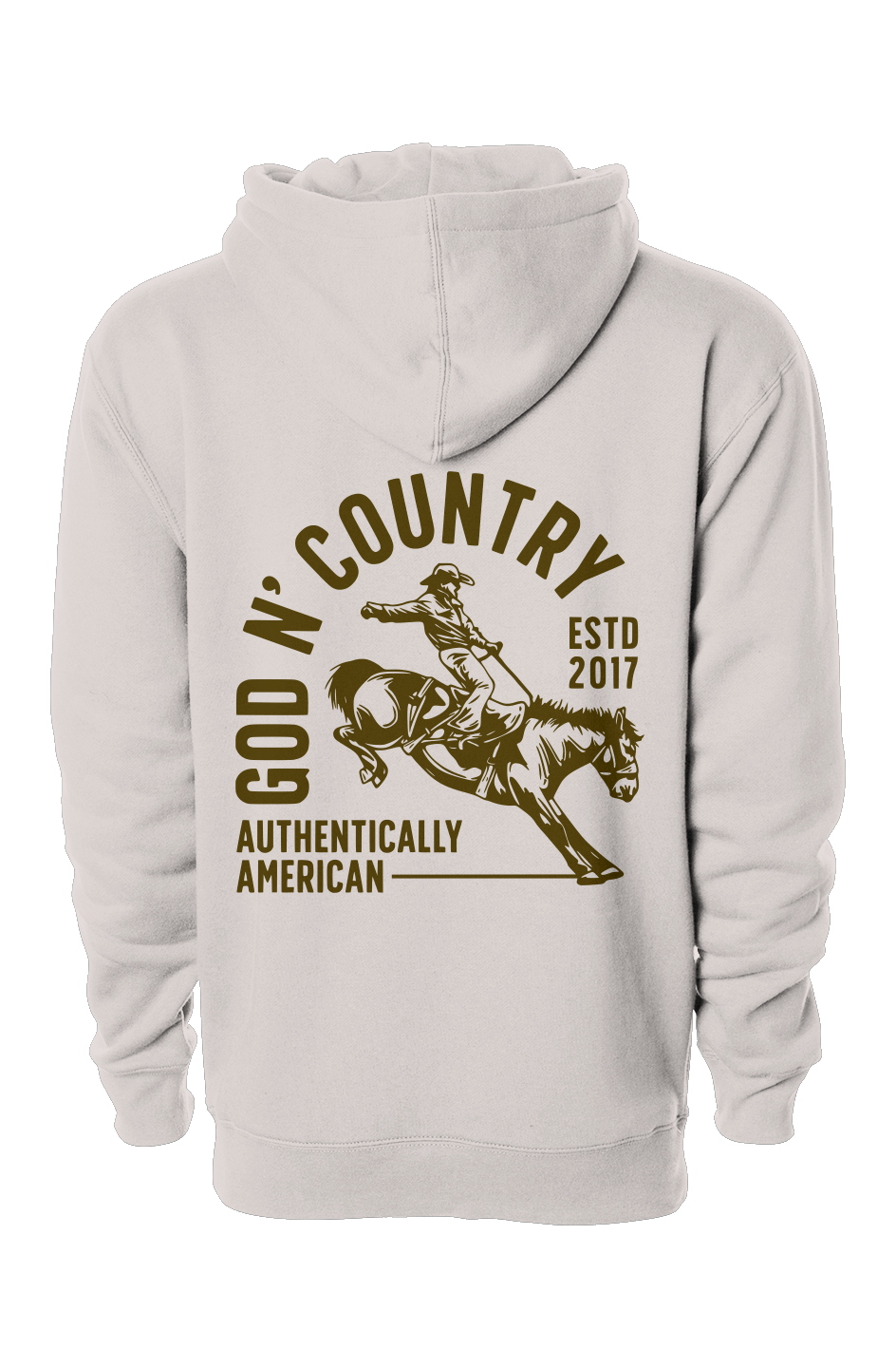 God N' Country Rodeo Bronc Heavyweight Hoodie