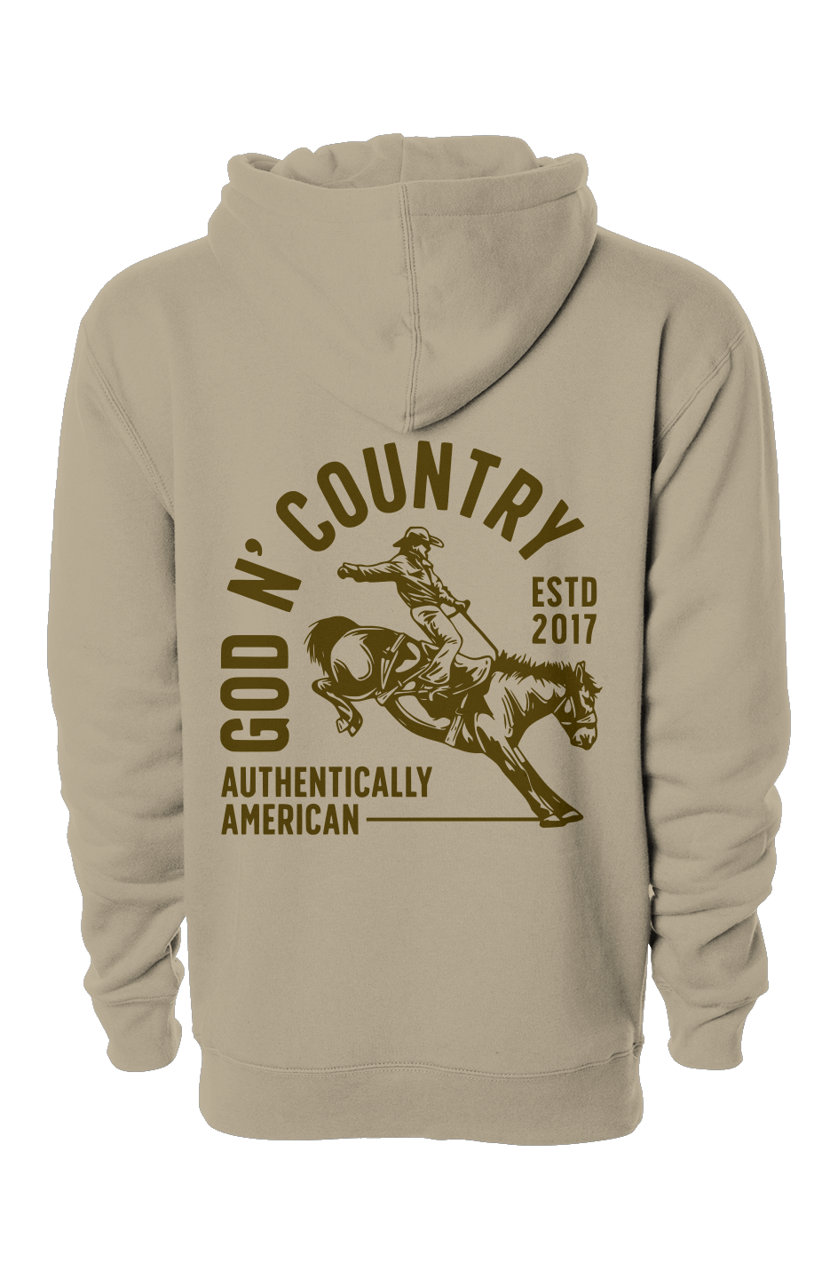 God N' Country Rodeo Bronc Heavyweight Hoodie
