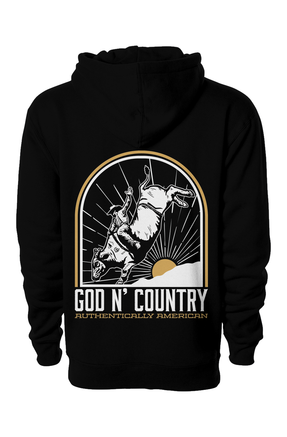 God N Country Bull Rider Heavyweight Hoodie