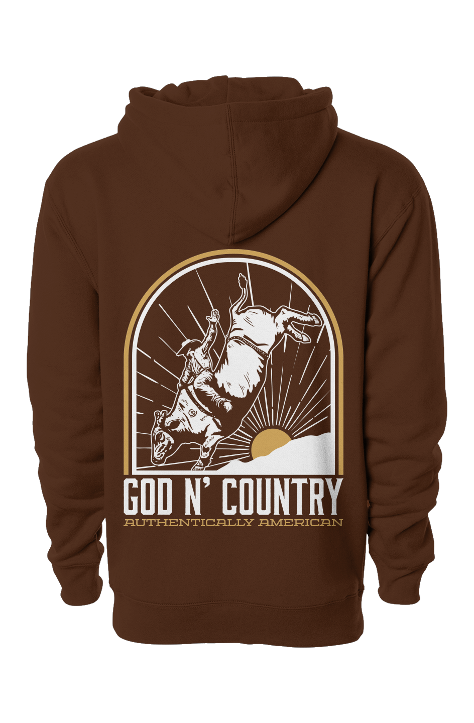 God N Country Bull Rider Heavyweight Hoodie