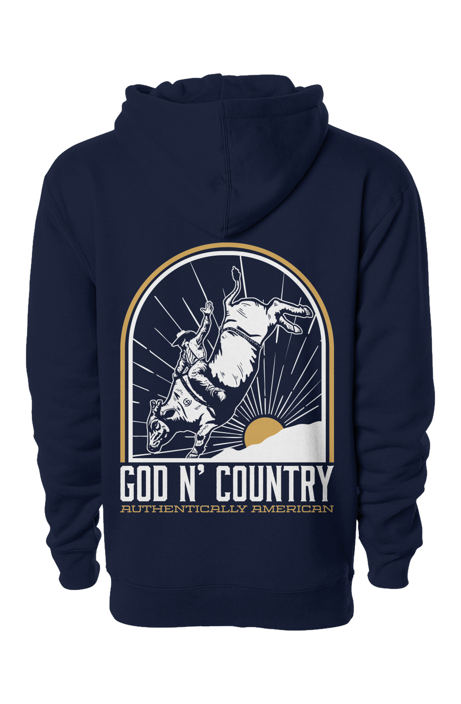God N Country Bull Rider Heavyweight Hoodie