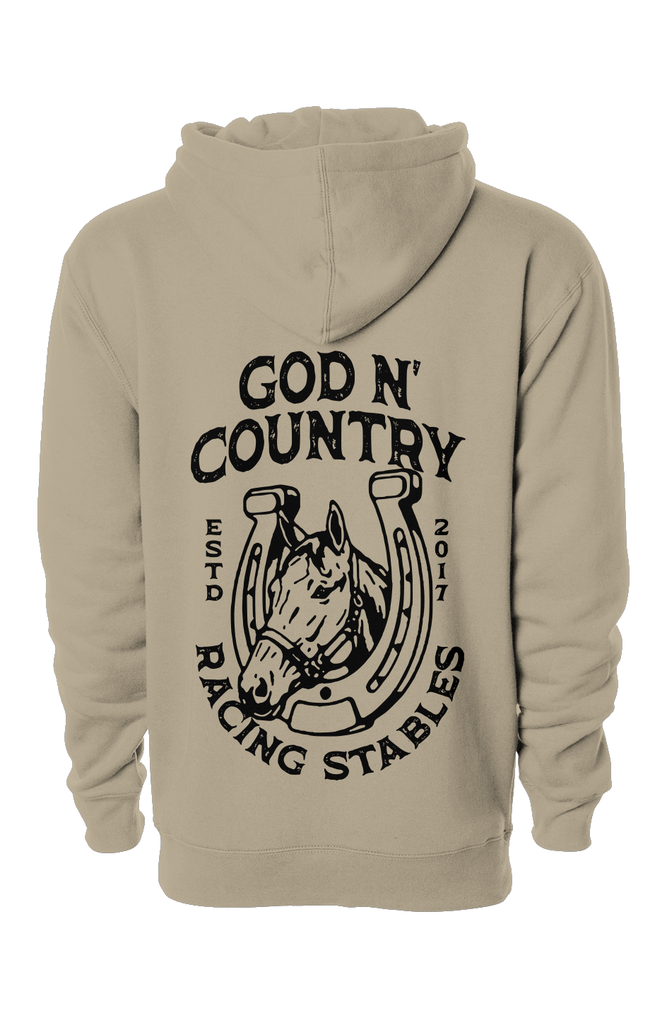 God N' Country Vintage Racing Stables Heavyweight Hoodie