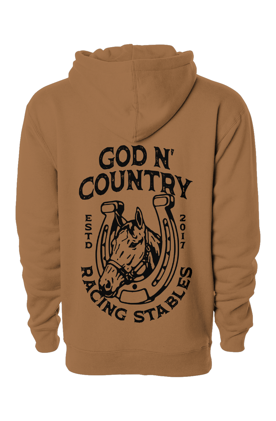 God N' Country Vintage Racing Stables Heavyweight Hoodie